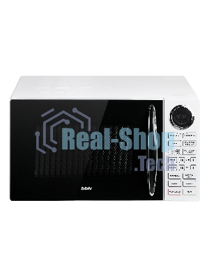 Микроволновая печь BBK 23MWG-930S/BW белый/черный, 23 л, 900 Вт, переключатели - сенсор