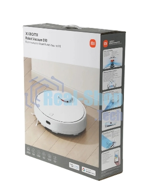 Робот-пылесос Xiaomi Robot Vacuum S10 BHR5988EU белый/оранжевый, 3200 мАч Li-Ion, уборка сухая/влажная, пылесборник контейнер 0.3 л