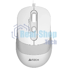 Мышь проводная A4Tech Fstyler FM10S белый/серый, 1600 dpi, USB, кнопки - 4