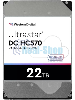 Жесткий диск Western Digital HDD Server Ultrastar DC HC570 WUH722222ALE6L4 22TB 7200rpm SATA-III 512Mb 3.5