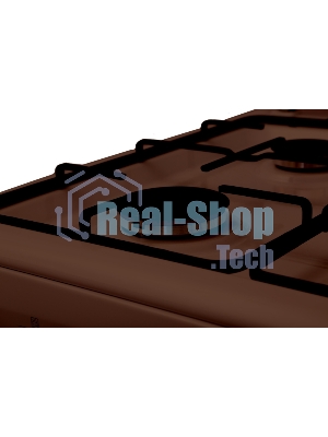Плита газовая Renova SG6G-BR коричневый, конфорок 4 шт, духовка 70 л, 60 см x 85 см x 60 см