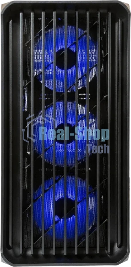 Компьютерный корпус Minitower mATX Eurocase 00-01003411 M205 4ARGb черный без БП закаленное стекло USB 3.0