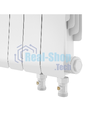 Радиатор биметаллический Royal Thermo Infinity 300 Bianco Traffico VR80 - 8 секц.