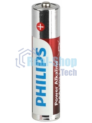 Элемент питания алкалиновый AAA/LR03 1.5В Power (блист. 12шт) Philips Б0064681