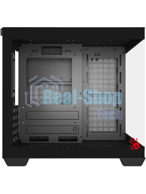 Компьютерный корпус Bloody CC-121 черный без БП mATX 7x120мм 1xUSB 2.0 1xUSB 3.0 audio