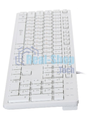 Клавиатура проводная Oklick 500M, USB, белый