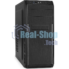 Компьютерный корпус Miditower ExeGate XP-334UC-UNS350 (ATX, БП UNS350 с вент. 12см, 1хUSB/1хUSB 3.0/1хTypeC, аудио, черный)