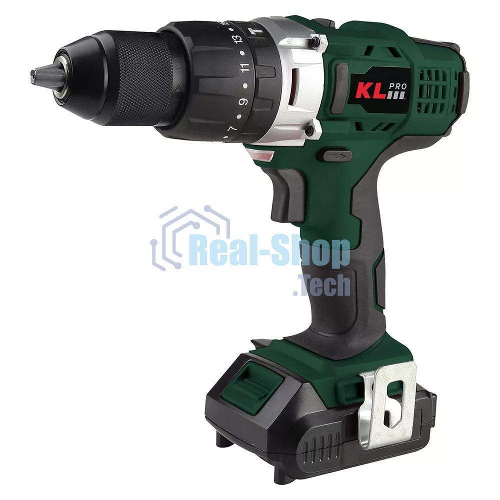 Дрель-шуруповерт Klpro KLDM18-50, 18 В, 5 Ач, 150 Нм, бесщеточный, ударный