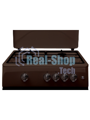 Плита газовая Renova SG6G-BR коричневый, конфорок 4 шт, духовка 70 л, 60 см x 85 см x 60 см