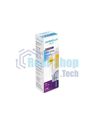 Светодиодная лампа Ambrella light 204502 Filament LED G4 2,5W 4200K (20W) 220-230V