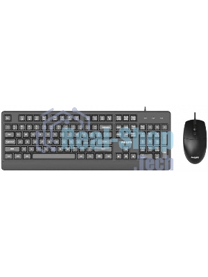 Комплект клавиатура+мышь Philips SPT6247 проводной, USB, 1600 DPI, чёрный