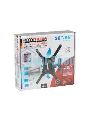 Кронштейн для телевизора Arm media LCD-403 new черный, 26