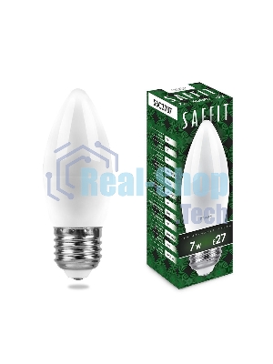 Лампа светодиодная Saffit SBC3707 7Вт E27 белый матовая свеча