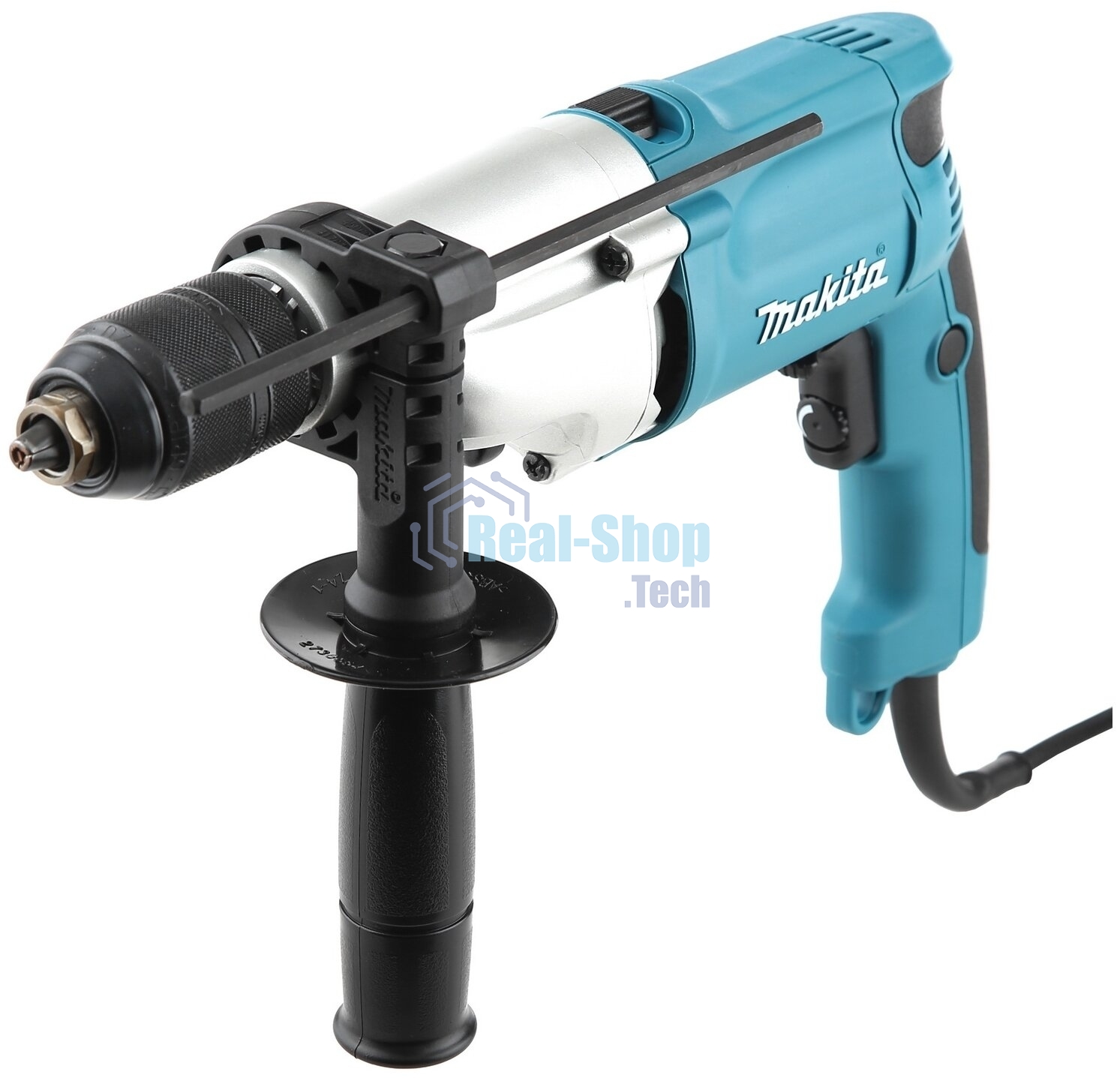 Дрель-шуруповерт Makita HP2051 Дрель уд, 720Вт,БЗП-13мм,0-1200\2900об\м,2.3кг,чем,мет редуктор