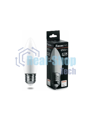 Лампа светодиодная Feron PRO LB-1307 7.5Вт Е27 белый матовая свеча