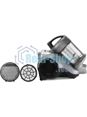 Пылесос Polaris PVC 3344 черный/серый, 650/2200 Вт, уборка сухая, пылесборник контейнер/мешок 2 л