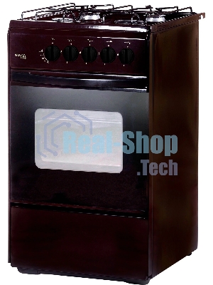 Плита газовая Лада Nova RG 24040 B коричневый, конфорок 4 шт, духовка 50 л, 50 см x 85 см x 60 см