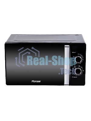 Микроволновая печь Pioneer MW361S черный, 23 л, 800 Вт, переключатели - поворотный механизм