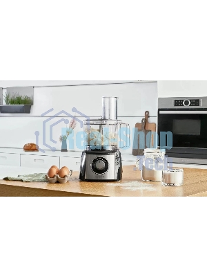 Кухонный комбайн Bosch MCM3501M 800 Вт, Скорости: 2, Блендер 1 л, Чаша 2.3 л, черный/серебристый