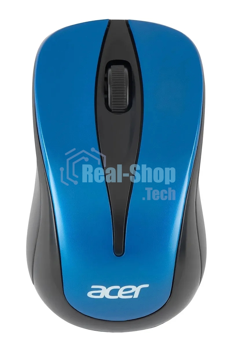 Мышь беспроводная Acer OMR132 синий/черный, 1000 dpi, радиоканал, USB, кнопки - 3