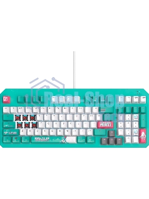 Клавиатура ASUS TUF Gaming K3 Gen II MIKU Edition проводная, USB Type-A, голубой