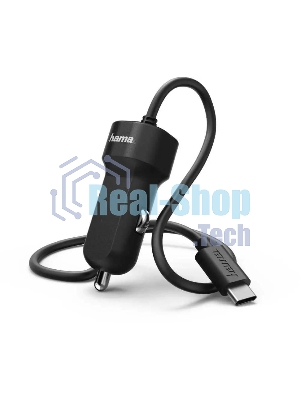 Автомобильное зарядное устройство Hama H-173618 3A PD универсальное черный