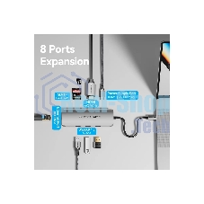Мультифункциональный хаб Vention USB Type C 8 в 1