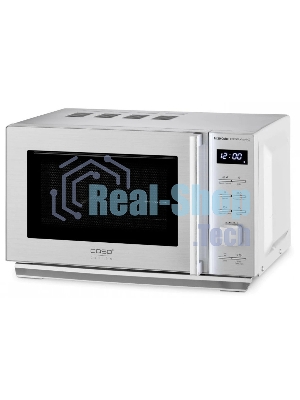 Микроволновая печь CASO M 20 Cube Ceramic серебристый, 20 л, 800 Вт, переключатели - кнопки, поворотный механизм