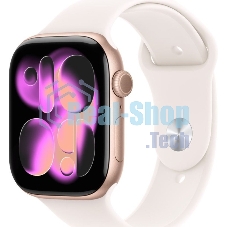 Смарт-часы Apple Watch Series 11 GPS 46mm Rose Gold Al Case Light Blush Sport Band M/L A3333 (MEV74X/A)