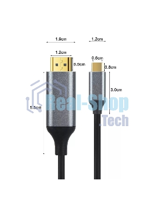 Кабель USB3.1 CM-HDMI 1.8M CU423MC-1.8M VCOM