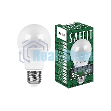 Лампа светодиодная SAFFIT SBA6525 (55087) 25Вт Е27 теплый