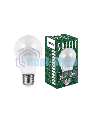 Лампа светодиодная SAFFIT SBA6525 (55087) 25Вт Е27 теплый