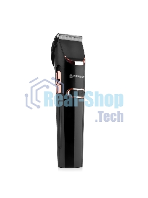 Машинка для стрижки BRAYER BR3401, LED-дисплей, 4 насад, турбо, титан. покр, регу. высоты лезвий