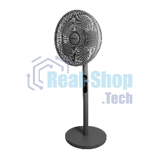Вентилятор Sakura SA-20BK чёрный, напольный, 60 Вт, 4 скорости, 40 см