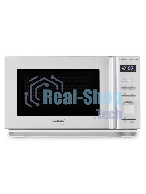 Микроволновая печь CASO M 20 Cube Ceramic серебристый, 20 л, 800 Вт, переключатели - кнопки, поворотный механизм