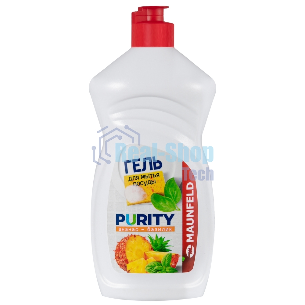 Гель для мытья посуды Maunfeld Purity Ананас и базилик 450 г MDL450PF