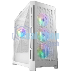 Компьютерный корпус Cougar Airface Pro RGb White 4x120MM ARGb FAN, ARGb FAN HUB, БЕЗ БП, БЕЛЫЙ, E-ATX