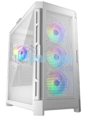 Компьютерный корпус Cougar Airface Pro RGb White 4x120MM ARGb FAN, ARGb FAN HUB, БЕЗ БП, БЕЛЫЙ, E-ATX