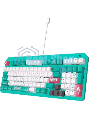 Клавиатура ASUS TUF Gaming K3 Gen II MIKU Edition проводная, USB Type-A, голубой