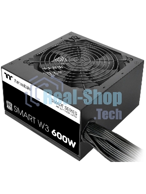 Блок питания Thermaltake Smart W3 600W, ATX 3.1, APFC, 12cm Fan, 80 PLUS, Retail