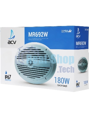Колонки автомобильные ACV Marine MR692 90Вт 91дБ 16.5 см (6 1/2дюйм) (ком.: 2 кол.) коаксиальные двухполосные