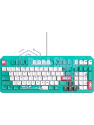 Клавиатура ASUS TUF Gaming K3 Gen II MIKU Edition проводная, USB Type-A, голубой