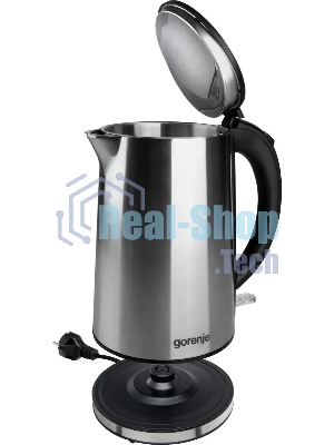 Чайник электрический Gorenje K15DWS 1.5 л, 2200 Вт, нержавеющая сталь (корпус: нержавеющая сталь)