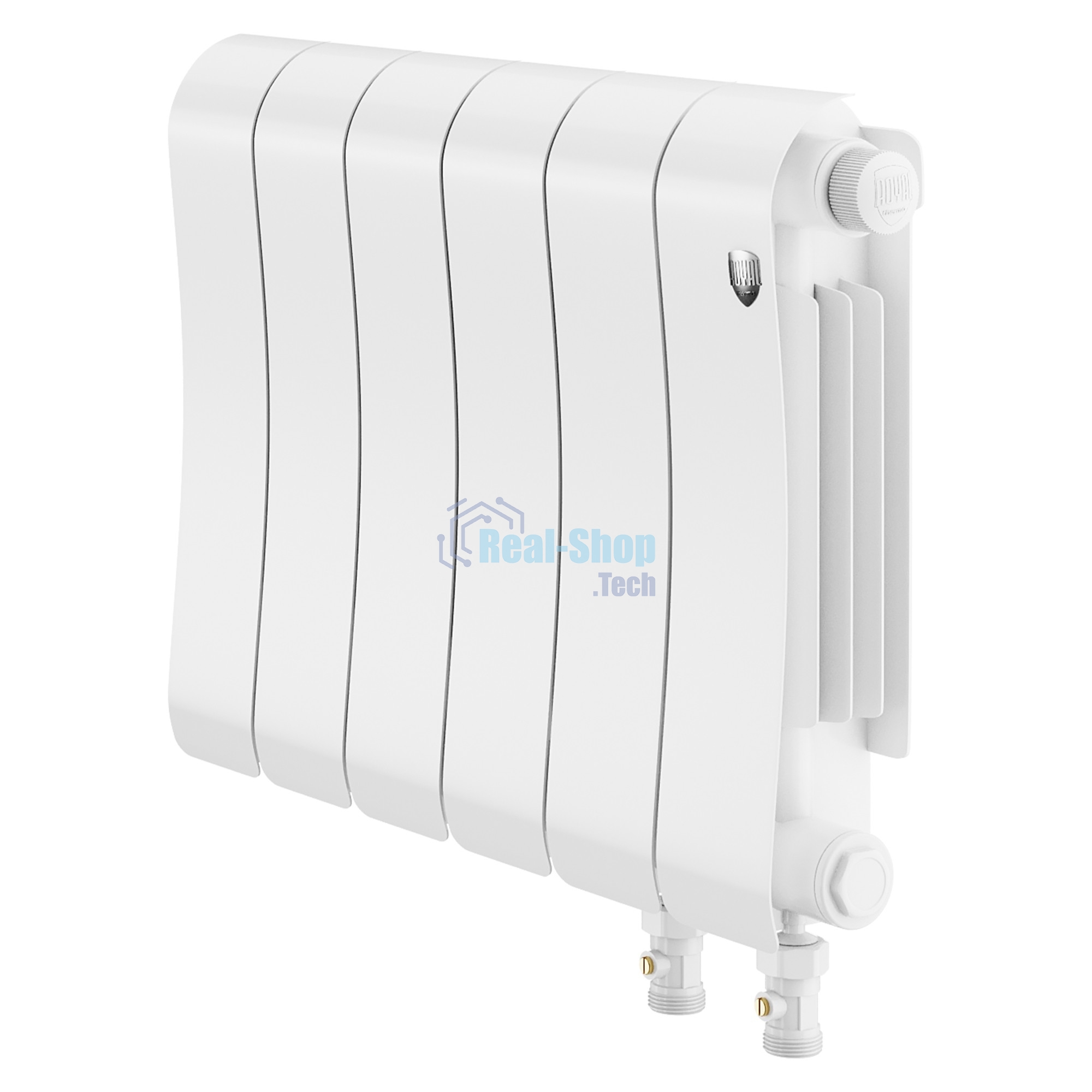 Радиатор биметаллический Royal Thermo Infinity 300 Bianco Traffico VR80 - 6 секц.