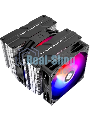 Устройство охлаждения (кулер) Thermalright Peerless Assassin 140 SE ARGB Soc-AM5/AM4/1200/1700/1851 черный 4-pin 19-25.6dB Al+Cu 1000gr Ret (PA140-SE-ARGB)