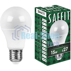 Лампа светодиодная SAFFIT SBA6015 (55011) 15Вт Е27 белый