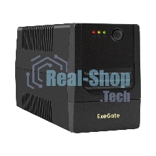Источник бесперебойного питания ExeGate Power NB-400.LED.AVR.2SH (400VA/240W, LED, AVR, 2*Schuko, батарея 12V 4.5Ah, черный)