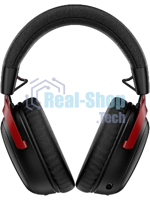 Гарнитура HyperX Cloud III S Wireless чёрный/красный, беспроводная, радиоканал, до 120 ч, съёмный микрофон, совместимость с PS5