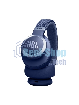 Беспроводные/проводные наушники JBL Live 770NC синий, полноразмерные, Bluetooth 5.3 + проводной, адаптивное шумоподавление, до 65 ч