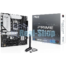Материнская плата Asus PRIME B760M-A WIFI II Soc-1700 Intel B760 4xDDR5 mATX AC`97 8ch(7.1) 2.5Gg RAID+HDMI+DP